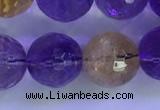 CAN227 15.5 inches 11mm faceted round ametrine beads wholesale