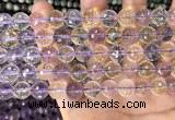 CAN230 15.5 inches 10mm faceted round ametrine gemstone beads