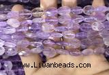 CAN235 15.5 inches 8*12mm faceted oval ametrine beads wholesale