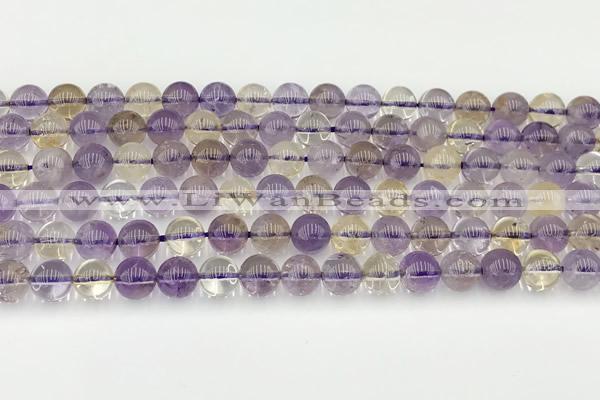 CAN261 15.5 inches 8mm round ametrine gemstone beads