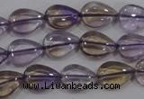 CAN38 15.5 inches 10*14mm flat teardrop natural ametrine beads