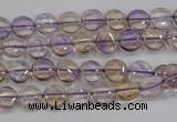 CAN40 15.5 inches 10mm flat round natural ametrine gemstone beads