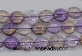 CAN41 15.5 inches 12mm flat round natural ametrine gemstone beads