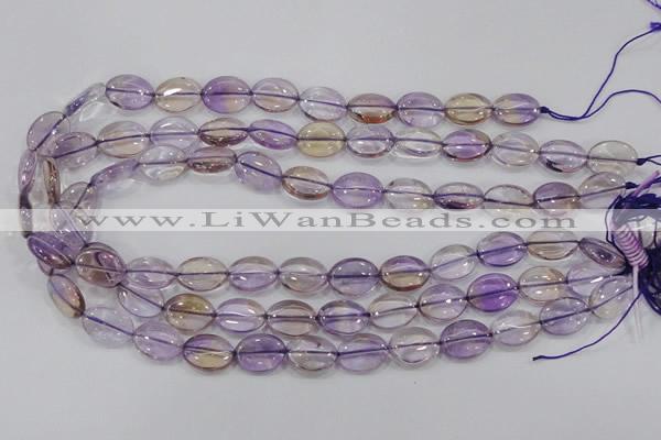 CAN48 15.5 inches 10*14mm oval natural ametrine gemstone beads