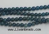 CAP201 15.5 inches 4mm round natural apatite gemstone beads