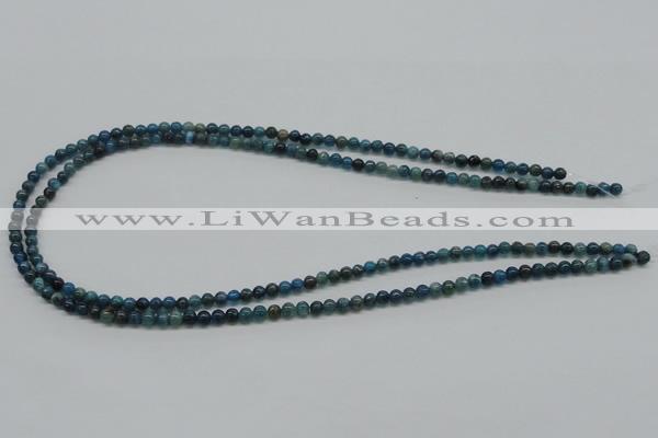 CAP51 15.5 inches 4mm round dyed apatite gemstone beads wholesale