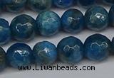 CAP522 15.5 inches 8mm faceted round apatite gemstone beads