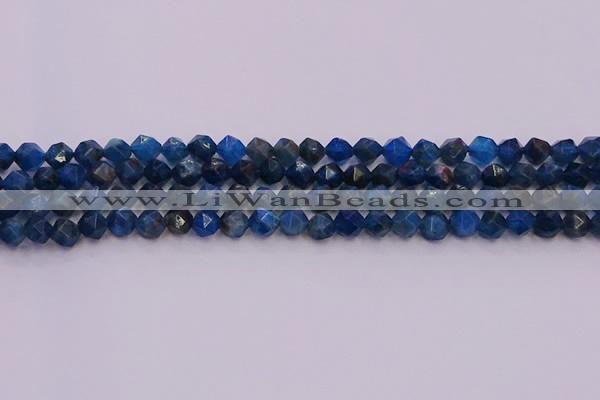 CAP561 15.5 inches 6mm faceted nuggets apatite gemstone beads