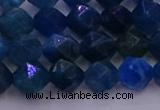 CAP571 15.5 inches 6mm faceted nuggets apatite gemstone beads