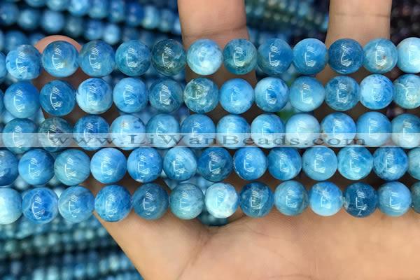 CAP607 15.5 inches 8mm round natural apatite gemstone beads