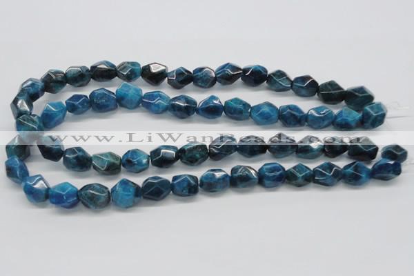 CAP61 15.5 inches 13*15mm nugget dyed apatite gemstone beads wholesale