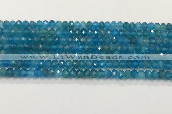 CAP623 15.5 inches 3*4mm faceted rondelle apatite beads