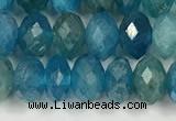 CAP625 15.5 inches 4*6mm faceted rondelle apatite beads