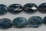 CAP68 15.5 inches 13*18mm faceted oval dyed apatite gemstone beads