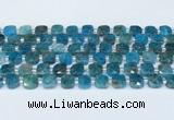 CAP701 15.5 inches 8mm faceted square apatite beads