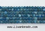 CAP706 15.5 inches 8mm faceted round apatite gemstone beads wholesale