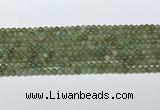 CAP708 15.5 inches 4mm round green apatite gemstone beads wholesale