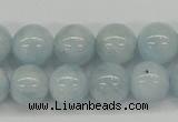 CAQ111 15.5 inches 12mm round A grade natural aquamarine beads