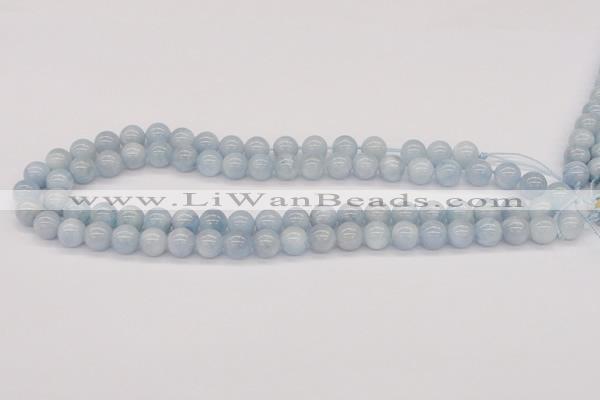 CAQ117 15.5 inches 10mm round AA grade natural aquamarine beads