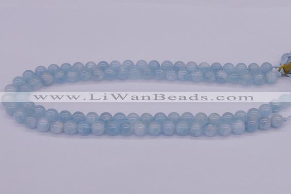 CAQ127 15.5 inches 16mm round AAA grade natural aquamarine beads