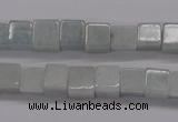 CAQ140 15.5 inches 8*8mm cube natural aquamarine beads wholesale