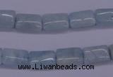 CAQ152 15.5 inches 8*12mm rectangle natural aquamarine beads