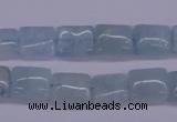 CAQ153 15.5 inches 10*12mm rectangle natural aquamarine beads