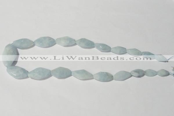 CAQ214 15.5 inches multi-size twisted natural aquamarine beads