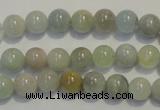 CAQ252 15.5 inches 8mm round aquamarine beads wholesale