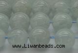 CAQ503 15.5 inches 10mm round natural aquamarine beads