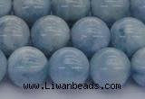 CAQ513 15.5 inches 12mm round A+ grade natural aquamarine beads