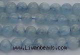 CAQ517 15.5 inches 5mm round AA grade natural aquamarine beads