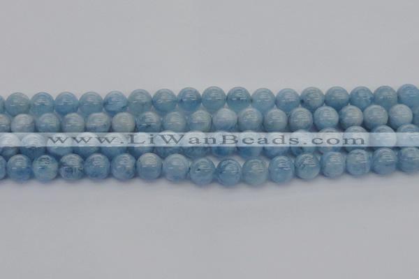 CAQ520 15.5 inches 8mm round AA grade natural aquamarine beads