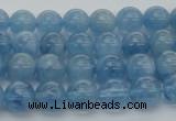 CAQ543 15.5 inches 4mm round AAAA grade natural aquamarine beads