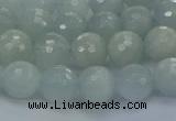 CAQ560 15.5 inches 6mm faceted round natural aquamarine beads