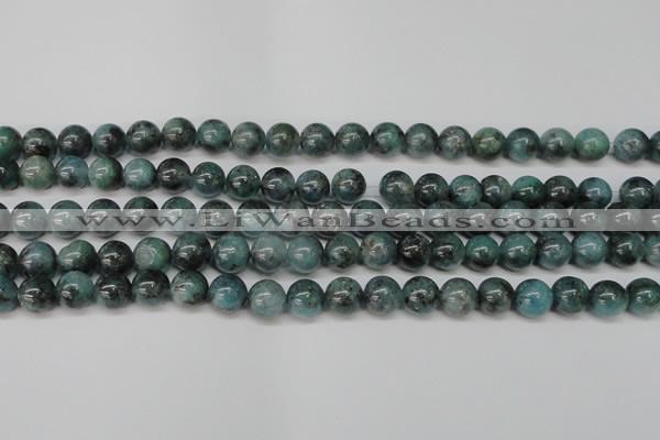 CAQ603 15.5 inches 10mm round aquamarine gemstone beads