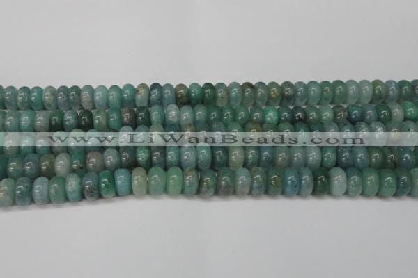 CAQ610 15.5 inches 4*6mm rondelle aquamarine gemstone beads