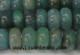 CAQ612 15.5 inches 6*10mm rondelle aquamarine gemstone beads