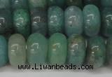 CAQ613 15.5 inches 7*12mm rondelle aquamarine gemstone beads