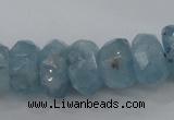 CAQ62 6*10mm – 12*18mm faceted nuggets natural aquamarine beads