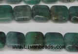 CAQ636 15.5 inches 10*10mm square aquamarine gemstone beads