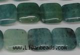 CAQ638 15.5 inches 14*14mm square aquamarine gemstone beads