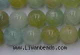 CAQ753 15.5 inches 10mm round aquamarine beads wholesale