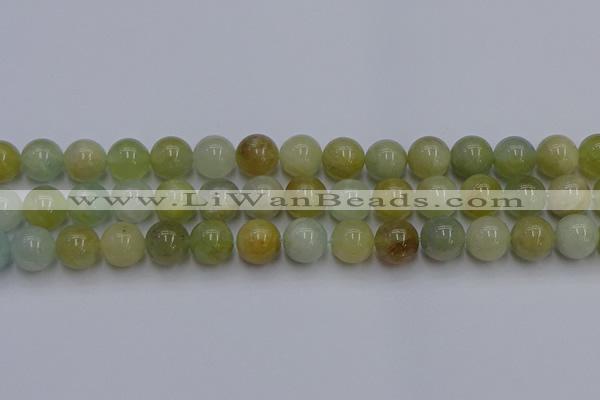 CAQ755 15.5 inches 14mm round aquamarine beads wholesale