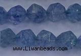 CAQ774 15.5 inches 12mm faceted nuggets imitation aquamarine beads