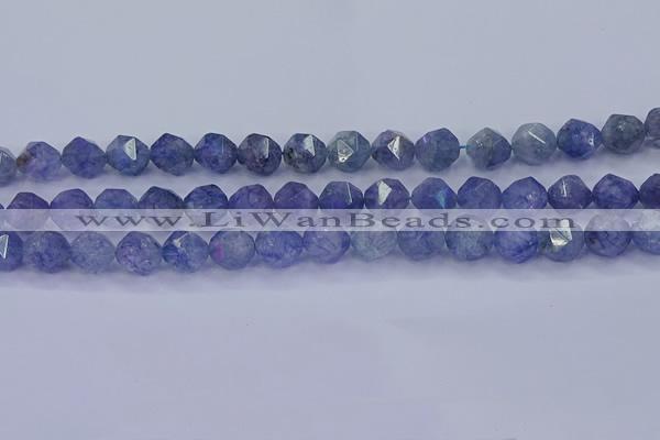 CAQ775 15.5 inches 14mm faceted nuggets imitation aquamarine beads