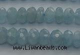 CAQ81 15.5 inches 4*7mm faceted rondelle AA grade aquamarine beads