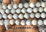 CAQ856 15.5 inches 12mm faceted nuggets aquamarine beads wholesale