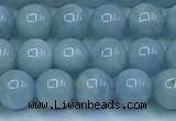 CAQ865 15.5 inches 6mm round aquamarine gemstone beads wholesale