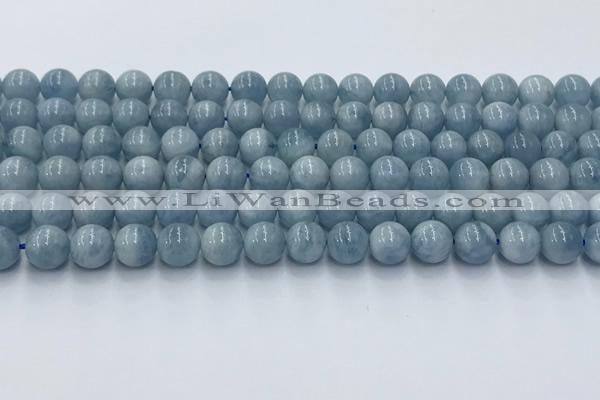 CAQ906 15.5 inches 6mm round aquamarine gemstone beads